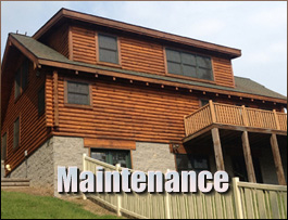 Jacksontown, Ohio Log Home Maintenance